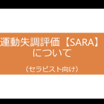 Scale for the Assessment and Rating of Ataxia（SARA）の評価方法